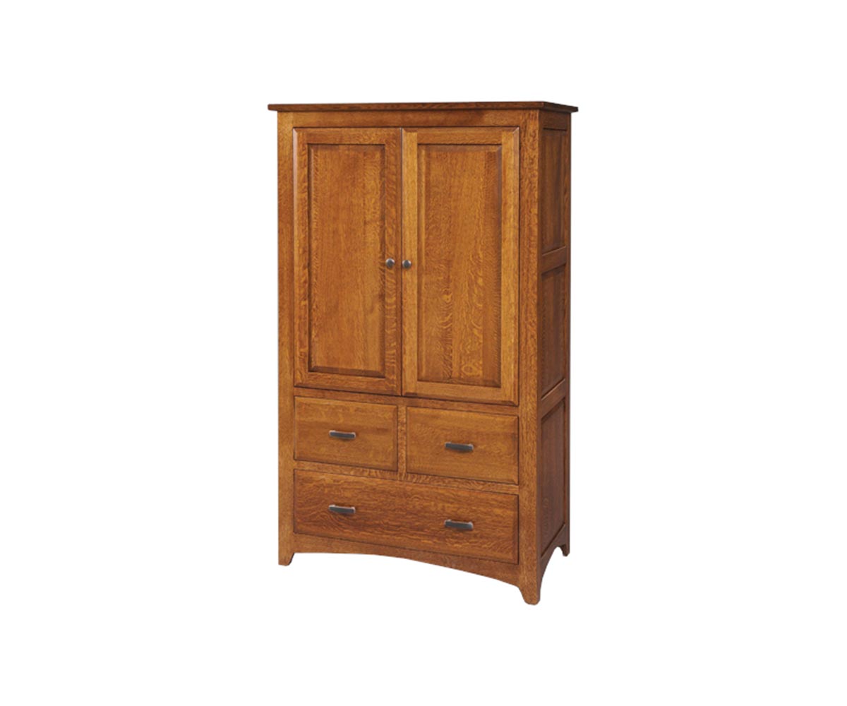 Jefferson Armoire with Two Adjustable Shelves Sierra Valley Furniture