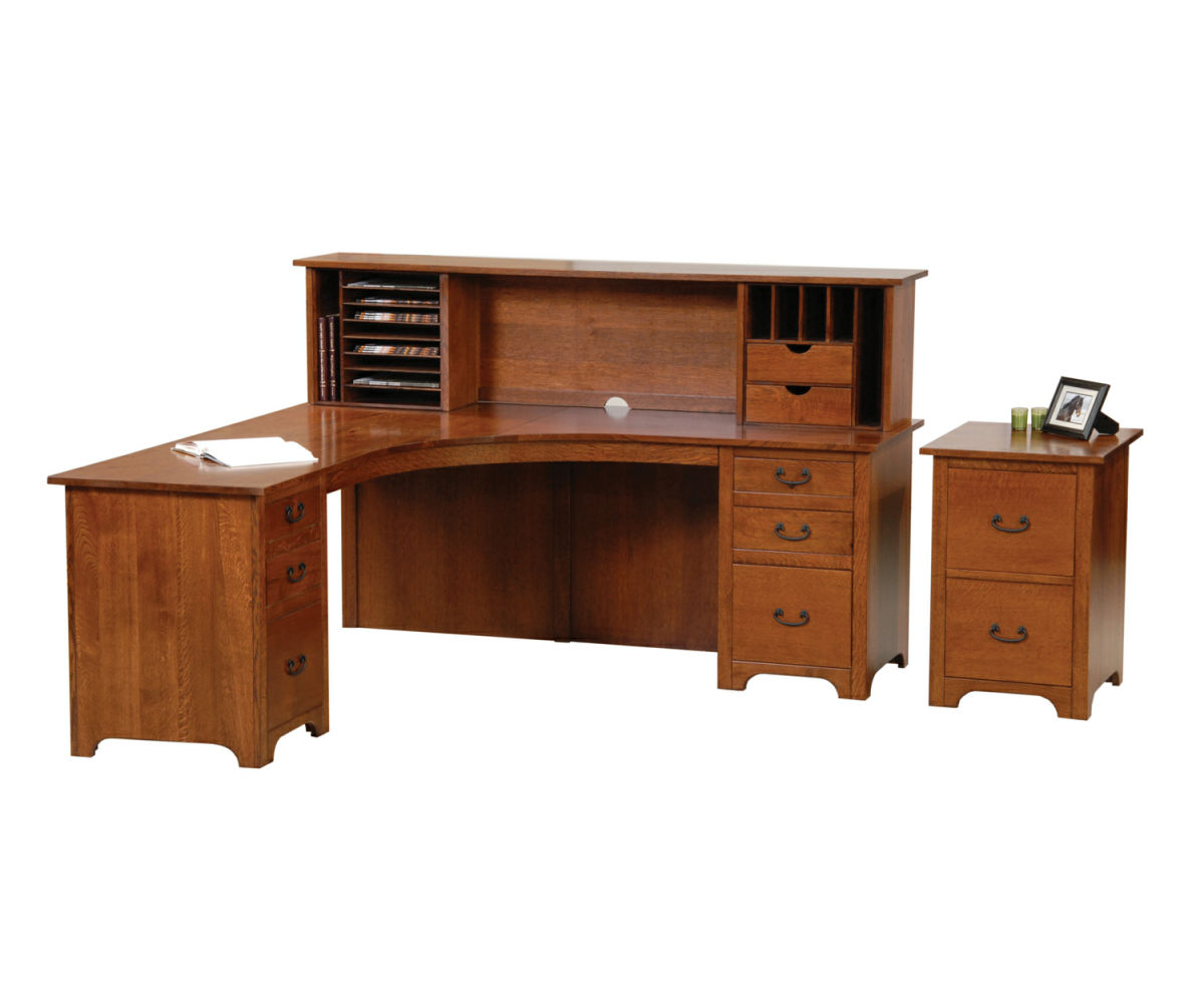 Liberty Corner Desk with Open Hutch Sierra Valley Furniture