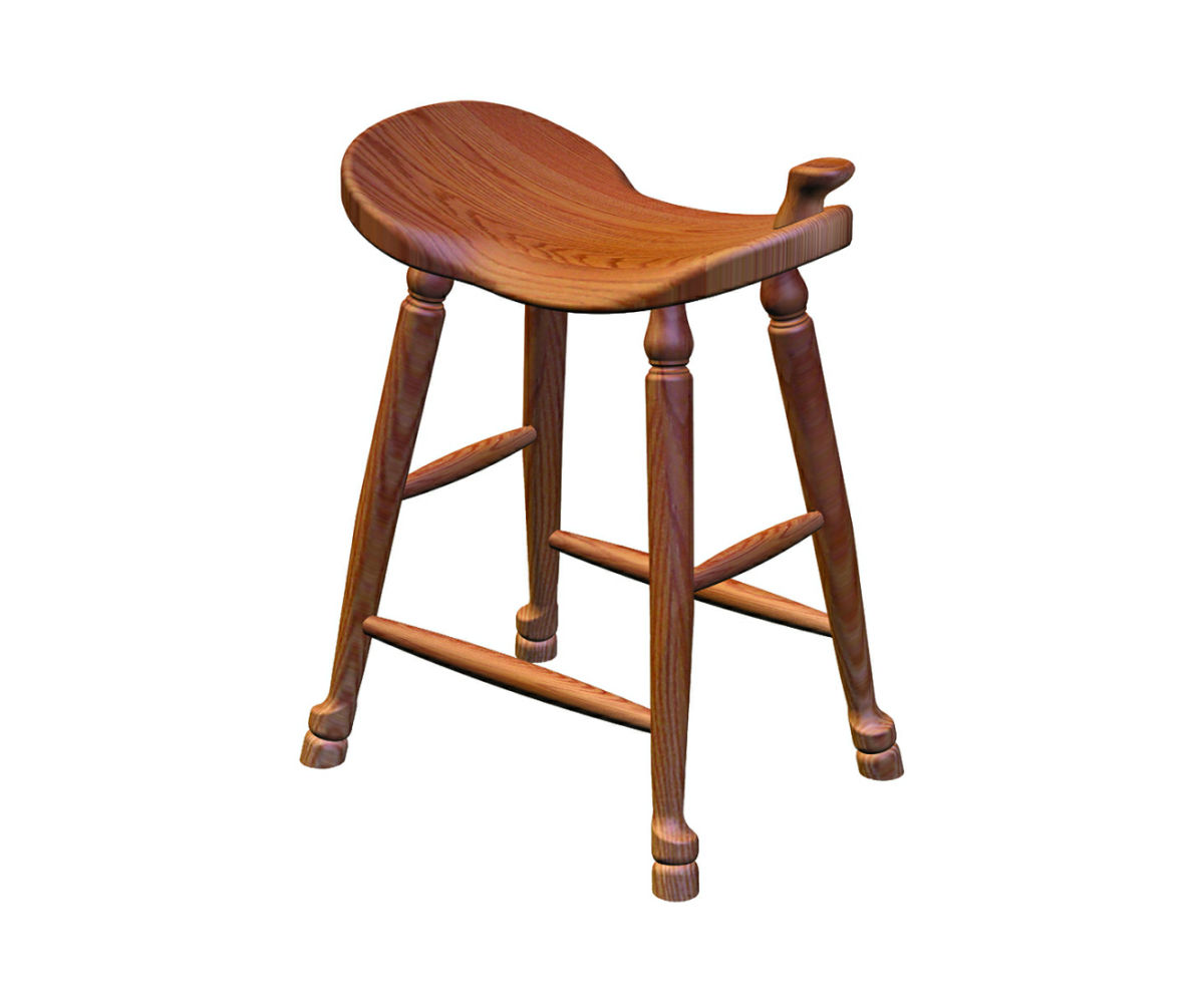 24" Western Saddle Bar Stool Sierra Valley Furniture