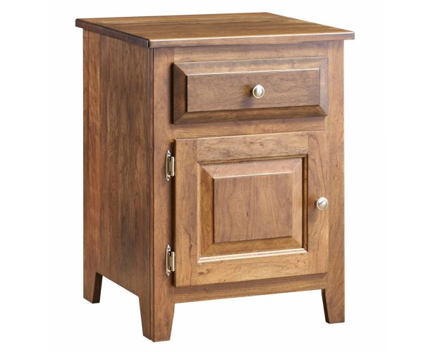 Traditional 1 Door, 1 Drawer Nightstand