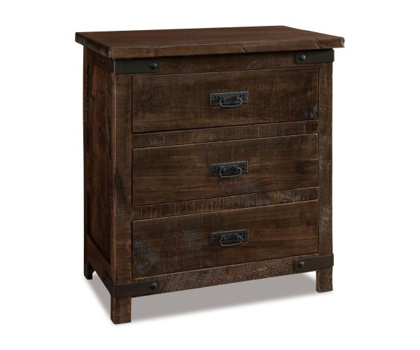 Ironwood 3 Drawer Nightstand