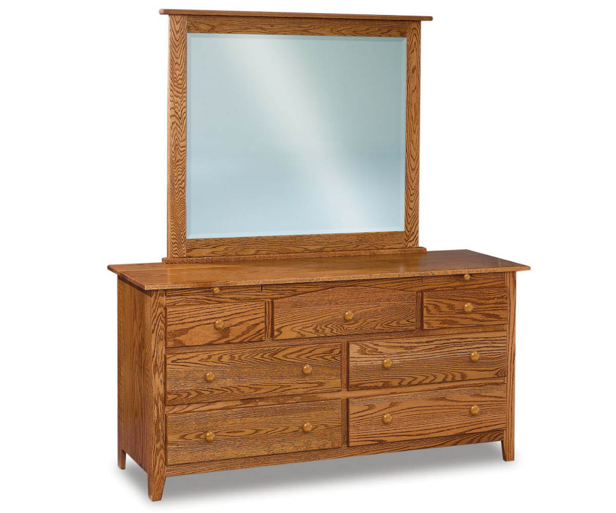 Shaker 7 Drawer Dresser With Jewelry Drawers