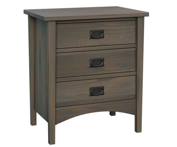 Arts & Crafts 3 Drawer Nightstand