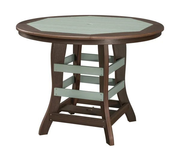 48" Rounded With Border Table - Counter Height