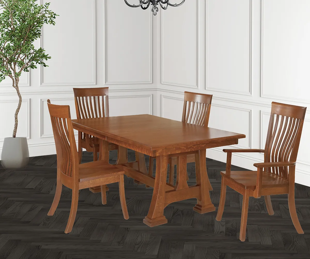 Christy Double Pedestal Table - Image 2
