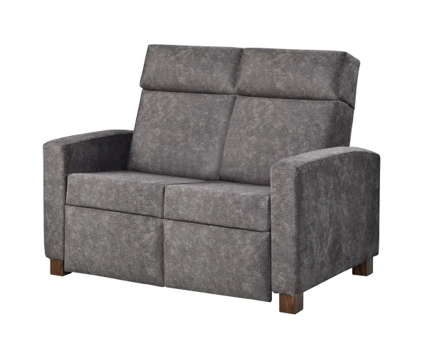 Modern Shaker Push Back Love Seat Recliner