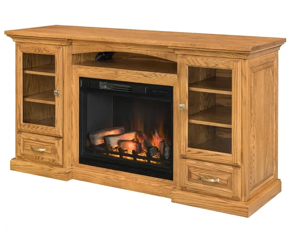 Grinnel Fireplace Entertainment Center - 72"W