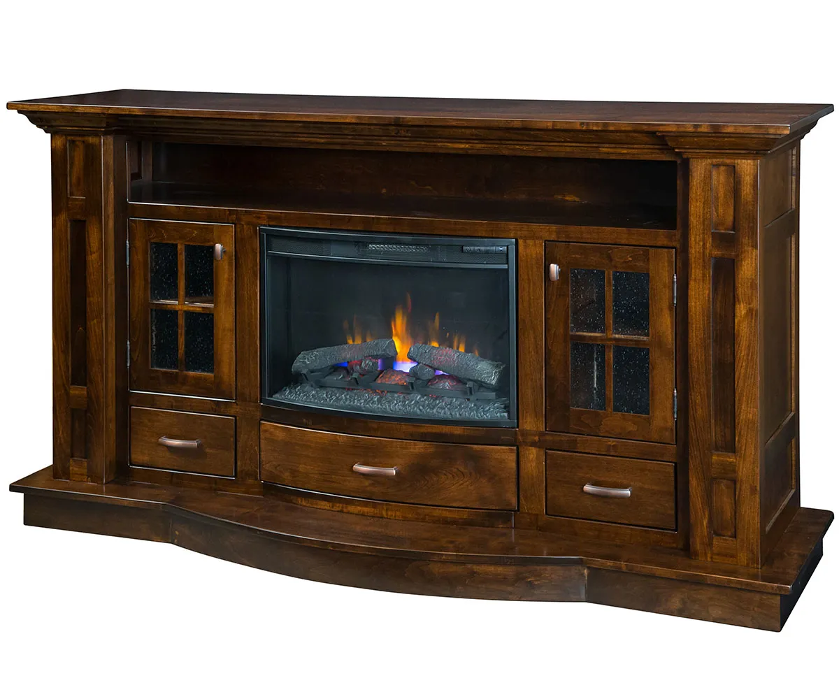 Delgado Fireplace Entertainment Center - 76½"W