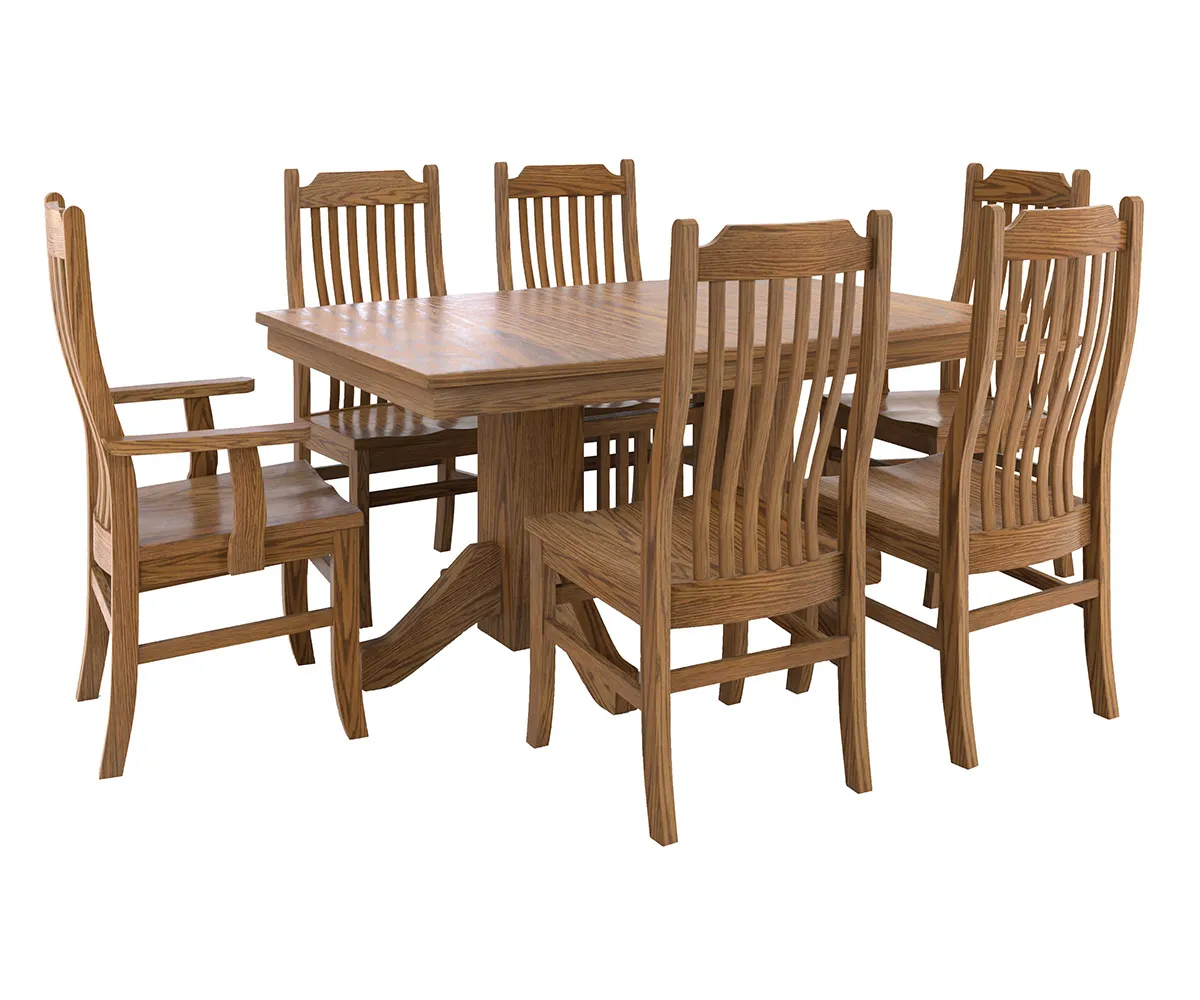 46C Mission 6-Slat Chair - Image 3
