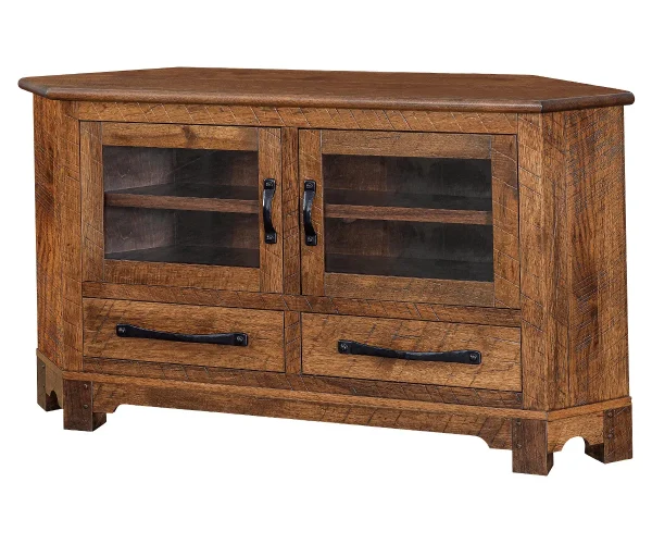 Farmhouse Corner Cabinet - 61"W