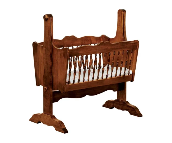 Classic Baby Cradle With Cradle Pad